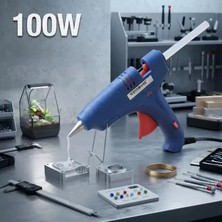 Nemere İthalat 100W Sıcak Silikon Tabancası - Elektrikli - 11 mm Mum Silikon Uyumlu Nemere Ithalat