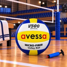 Muon Sports Çocuk ve Gençlere Özel Microfiber Model Pompa Hediyeli El Dikişli Voleybol Topu