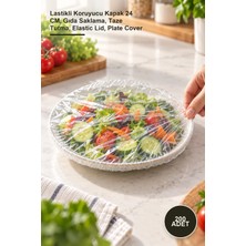 Yenilig 200 Adet Tencere ve Tabak Bonesi – Lastikli Koruyucu Kapak 24 Cm, Gıda Saklama, Taze Tutma, Elastic Lid, Plate Cover