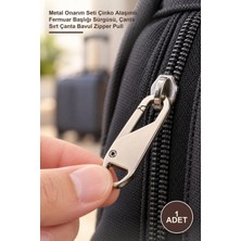 Yenilig 1 Adet Fermuar Yedeği – Metal Onarım Seti Çinko Alaşımlı, Fermuar Başlığı Sürgüsü, Çanta Sırt Çanta Bavul Zipper Pull