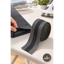 Yenilig 2 Adet Kendinden Yapışkanlı Pantolon Kıvırma Şeridi – Polyester, Ithal Sıcakta Eriyen Yapışkan, Dikişsiz Onarım ve Kenar Düzeltme, Iron-On Hem Tape