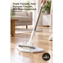 Yenilig 4 Adet Islak Mendil Uyumlu Çek Çekli Mop – Pratik Temizlik, Hızlı Kuruyan Tasarım, Wet Wipe Uyumluluk