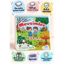 Düş Atlası Mevsimler Boyama Kitabı | Çocuklar ve Yetişkinler Için