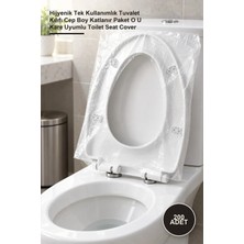 Yenilig 200 Adet Klozet Kapağı Örtüsü Poşeti – Hijyenik Tek Kullanımlık Tuvalet Kılıfı Cep Boy Katlanır Paket O U Kare Uyumlu Toilet Seat Cover