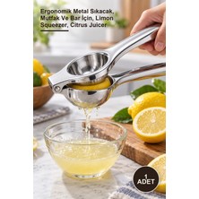 Yenilig 1 Adet Paslanmaz Çelik Limon Sıkacağı – Ergonomik Metal Sıkacak, Mutfak ve Bar Için, Limon Squeezer, Citrus Juicer