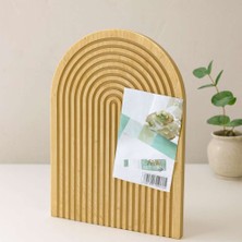 Birsence Bambu Servis Tepsisi Sunum Tahtası 22X32 cm (Çift Taraflı)