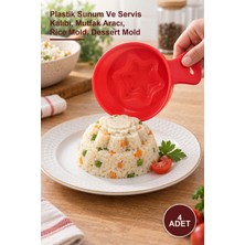 Yenilig 4 Adet Pilav ve Helva Kalıbı – Plastik Sunum ve Servis Kalıbı, Mutfak Aracı, Rice Mold, Dessert Mold
