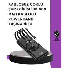 Birsence Çoklu Cihaz Uyumu ile Kablolu ve Kablosuz Şarj – Pratik Powerbank