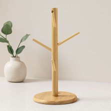 Birsence Bambu Ahşap Bardak ve Fincan Askısı 35X60 cm