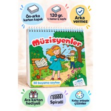 Düş Atlası Müzisyenler Boyama Kitabı | Çocuklar ve Yetişkinler Için