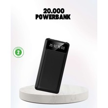 Birsence Çoklu Güvenlik Korumalı 20.000 Mah Powerbank Fener Özellikli