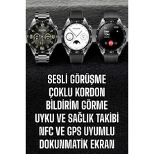 Birsence Akıllı Saat Titreşimli Amoled Ekran Uyku ve Sağlık Takibi Sesli Görüşme