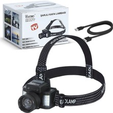 Pileli Store Sensörlü Cree Tg LED  Şarjlı Kafa Lambası  WT-625