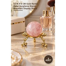 Yenilig 5 Adet Masaüstü Dekoratif Metal Stand – 4 cm x 6 cm Gold Renkli Metal Sergileme Standı, Masaüstü Display Stand