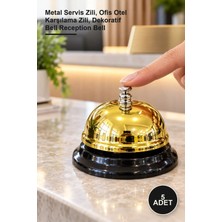 Yenilig 5 Adet Renkli Metal Resepsiyon Zili – Metal Servis Zili, Ofis Otel Karşılama Zili, Dekoratif Bell Reception Bell