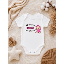 Perfect Mega Store Aç Kollarını Halam Ben Geliyorum Yazılı Kız Bebek Zıbını – Hala Sevgisi Temalı Eğlenceli Bebek Body