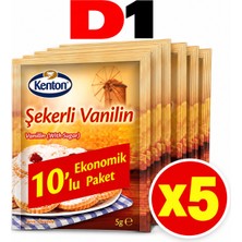 Kenton Şekerli Vanilin 10 Lu (5 Adet)