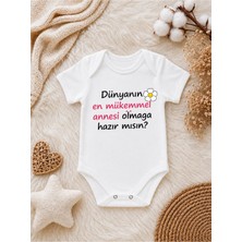 Perfect Mega Store Dünyanın En Mükemmel Annesi Olmaya Hazır Mısın Yazılı Bebek Zıbını – Anne Adayına Sürpriz Bebek Body