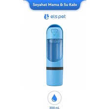 Els Pet Seyahat Mama ve Su Kabı Mavi (Els-Tbb) | Taşınabilir ve Kompakt Çözüm
