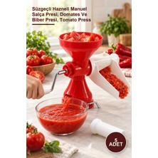 Yenilig 5 Adet Ev Tipi Salça Makinesi – Süzgeçli Hazneli Manuel Salça Presi, Domates ve Biber Presi, Tomato Press