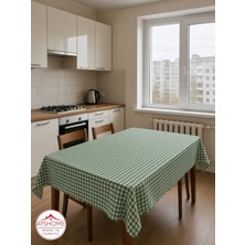 Ayspar Masa Örtüsü 150X170 cm Yeşil Kareli