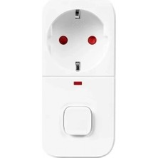 Pileli Store Vothoon Isıya Duyarlı Devre ve Akım Korumalı Duvar Tekli Anahtarlı Priz Fiş 16A/250V 750