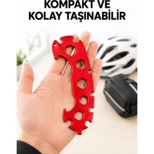 Birsence 12 Ölçülü Bisiklet Tamir Anahtarı 6-17 mm Kompakt Çok Amaçlı El Aleti