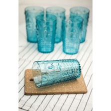 Birsence Akrilik Aquamarin 6'lı Uzun Bardak & Su Meşrubat Bardağı 750 ml ( Büyük Boy & Cam Değildir )