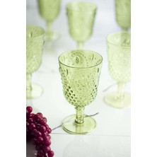 Birsence Akrilik Yeşil Tekli Kadeh & Su Meşrubat Kahve Yanı Bardağı 450 ml ( Cam Değildir )
