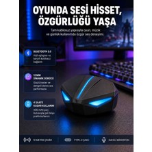 Birsence Tam Kablosuz Oyuncu Kulaklığı 5.0 Bluetooth LED Kontrollü Yeni Nesil