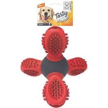 Birsence Saturn Kauçuk Ödül Hazneli Köpek Oyuncağı Kırmızı 14X13X12 cm