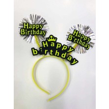 Birsence Happy Birthday Neon Renk Doğum Günü Tacı 12 Adet