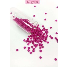 Birsence Dökme Cam Kum Boncuk Büyük Boy (6/0) 4 mm - 60 Gram - Açık Mor - BNC130