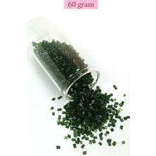 Birsence Kesme Cam Boncuk 2mm - 60 Gram - Şeffaf Koyu Yeşil - BNC367