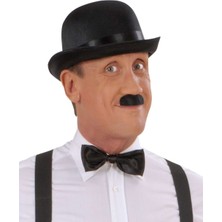 Birsence Charlie Chaplin Stil Yetişkin Şapkası? Siyah Melon Parti Şapkası