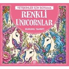 Dokuz Yayınları Renkli Unicornlar & Yetişkinler Için Boyama
