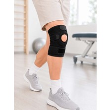 Birsence Kısa Diz Desteği Ligamentli Açık Diz Kapağı Cırtlı Ayarlanabilir Dizlik