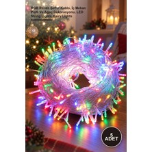 Yenilig 5 Adet 10M 100 LED Boncuk Lamba – Rgb Renkli Şeffaf Kablo, Iç Mekan Parti ve Ağaç Dekorasyonu, LED String Lights, Fairy Lights