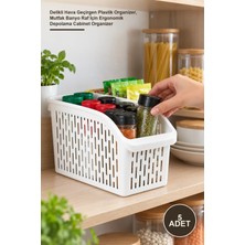 Yenilig 5 Adet Küçük Boy Dolap Içi Düzenleyici – Delikli Hava Geçirgen Plastik Organizer, Mutfak Banyo Raf Için Ergonomik Depolama Cabinet Organizer