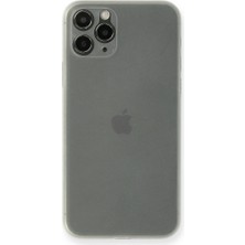 Bezos Apple iPhone 11 Pro Max Uyumlu Kılıf Pp Ultra Ince Kapak - Beyaz