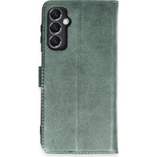 Bezos Samsung Galaxy M34 5g Uyumlu Kılıf Trend S Plus Kapaklı Kılıf - Yeşil