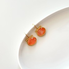 Vesce Atelier Güneş Taşı Zarafeti Doğaltaş Küpe