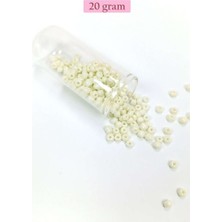 Birsence Dökme Cam Kum Boncuk Büyük Boy (6/0) 4 mm - 20 Gram - - BNC071