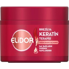 2 Adet Elidor Saç Bakım Maskesi Yoğun Onarıcı Brezilya Keratin Terapisi 220 ml