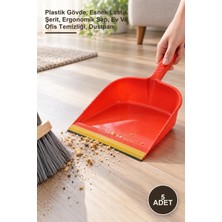 Yenilig 5 Adet Lastikli Faraş – Plastik Gövde, Esnek Lastik Şerit, Ergonomik Sap, Ev ve Ofis Temizliği, Dustpan