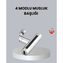 Birsence Abs Pirinç Alaşımlı Musluk Başlığı 4 Modlu 360° Dönebilen ve Ekonomik