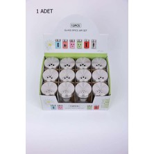 Birsence Cam Baharatlık Demir Kapaklı 1 Adet ROYALEKS-MTR-2203-06