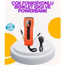 Birsence Su Geçirmez Bisiklet Işığı 5000 Mah Powerbankli Ön Far