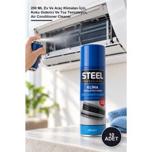 Yenilig 10 Adet Klima Temizleyici Sprey – 200 ml Ev ve Araç Klimaları Için, Koku Giderici ve Toz Temizleyici, Air Conditioner Cleaner