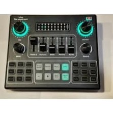 Canlı Yayın Ses Kartı Karaoke Özellikli Müzik Için Ses Kartı USB Mixer Ses Kartı